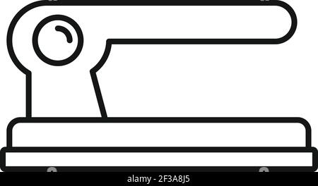 Hole punch stapler icon, outline style Stock Vector