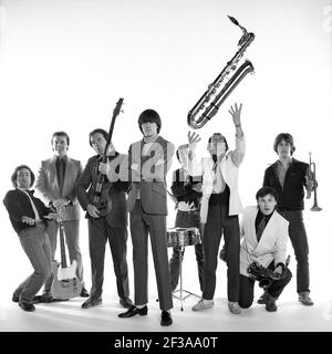 Paul Young and Streetband British Soul band. 1980 Stock Photo