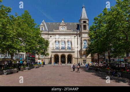 Luxembourg: “place d'Armes” square in Luxembourg City Stock Photo