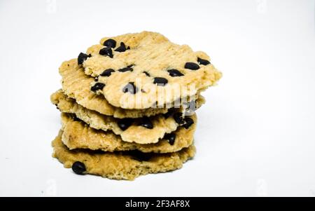 Chocolate Chip Cookie Bakery Cheesecake Baking Stock Photo