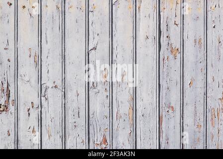 White painted wooden planks background Stock Photo