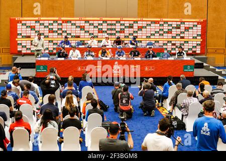 Ambiance during the press conference in the Hilton Corniche Hotel in Jeddah, Saudi Arabia from January 2 to 4, 2020 - Photo Frédéric Le Floc'h / DPPI Stock Photo