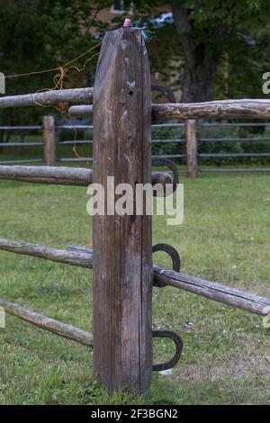 old wooden fence texture vertical red Stock Photo - Alamy