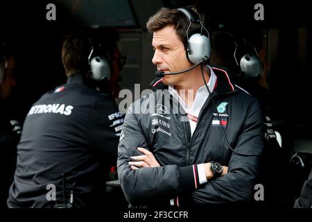 WOLFF Toto (aut), Team Principal & CEO Mercedes AMG F1 Petronas GP, portrait during 2018 Formula 1 championship at Melbourne, Australian Grand Prix, from March 22 To 25 - Photo DPPI Stock Photo