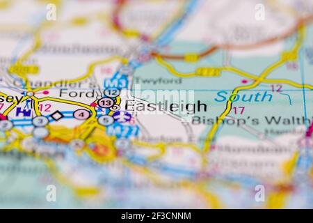 Eastleigh Postcode Eastleigh Shown on a Geography map or road map Stock Photo - Alamy