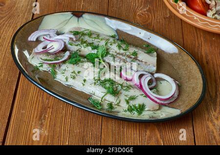 Ardglass Potted Herring - classic dish from Northern Ireland Scotch cure Stock Photo