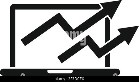 Restructure arrow icon, simple style Stock Vector