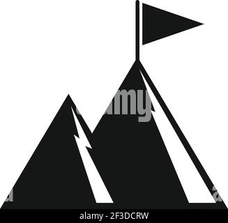Crisis target icon, simple style Stock Vector