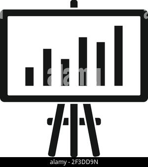 Restructuring report icon, simple style Stock Vector