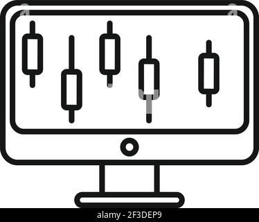 Technical restructure icon, outline style Stock Vector