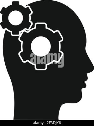 Restructuring gear icon, simple style Stock Vector
