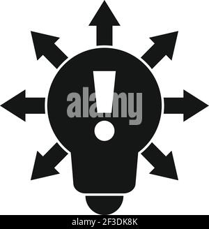 Restructuring idea icon, simple style Stock Vector