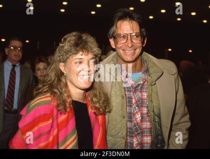 Anthony Perkins and Berry Berenson February 1983 Credit: Ralph Dominguez/MediaPunch Stock Photo