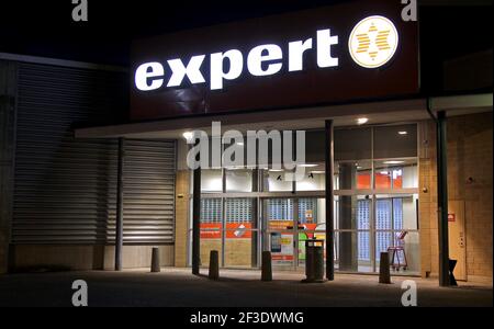 Here is a store that closed when the Expert chain went bankrupt. Stock Photo