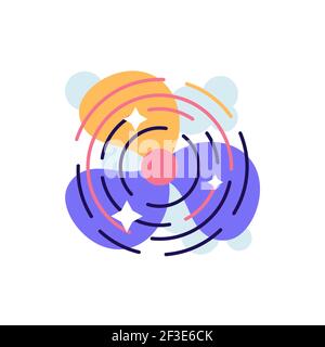 Fan blowing cool air with blades spinning Stock Vector