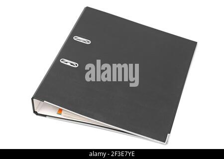 loose-leaf binder isolated on a white background Stock Photo