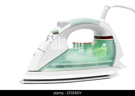 electric iron isolated on a white background Stock Photo