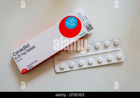 Beta blocker tablets Stock Photo - Alamy