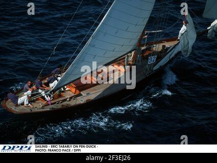 SAILING - ERIC TABARLY ON PEN-DUICK - PHOTO: FRANCO PACE / DPPI Stock Photo