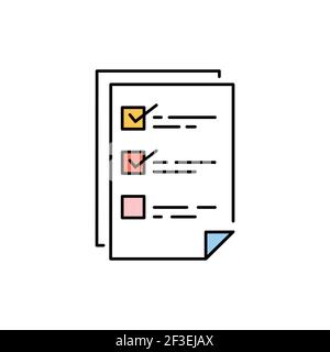 Plan olor line icon. Pictogram for web page, mobile app, promo. UI UX GUI design element. Editable stroke. Stock Vector