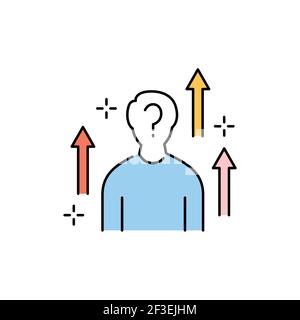 potential olor line icon. Pictogram for web page, mobile app, promo. UI UX GUI design element. Editable stroke. Stock Vector