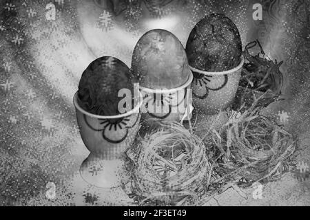 Concept Easter : Easter greeetings Stock Photo