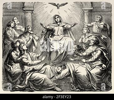 Descent of the Holy Spirit upon the Apostles Stock Photo - Alamy