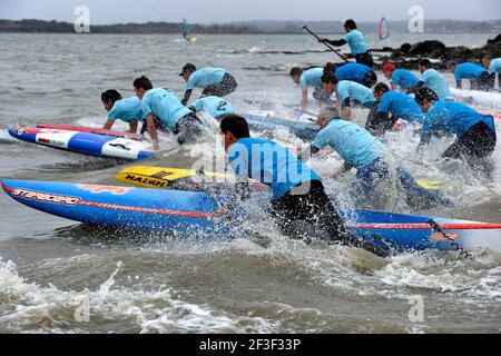 Illustration start during the Raid Paddle Race Golfe du Morbihan 2015