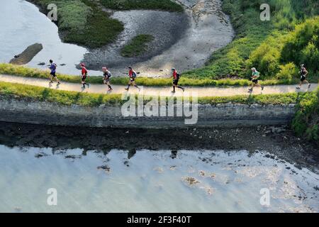 Illustration, L'Ultra Marin - Raid Golfe du Morbihan 2016 / Grand Raid 177 km - Arradon, in France, on June 24, 2016, Photo François Van Malleghem / DPPI Stock Photo