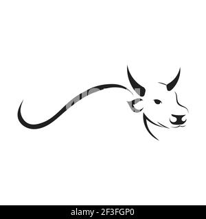 Cow Logo Template vector icon illustration design Stock Vector