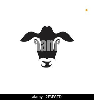 Cow Logo Template vector icon illustration design Stock Vector