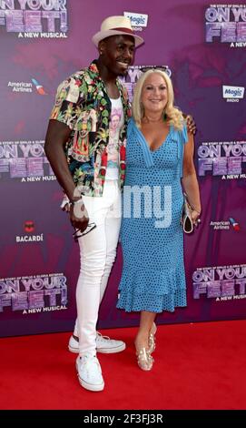 Jun 27, 2019 - London, England, UK - On Your Feet press night, London Coliseum  Photo Shows: Vanessa Feltz Stock Photo