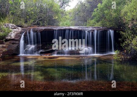 Crystal Pools, Royal National Park N.S.W. Australia Stock Photo