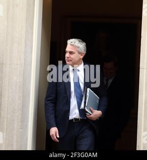 London, England, UK. 16th Mar, 2021. Chief Secretary to the Treasury STEVE BARCLAY leaves 10 Downing Street. Credit: Tayfun Salci/ZUMA Wire/Alamy Live News