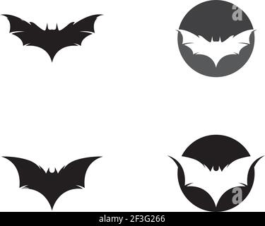 Bat logo template vector icon illustration design Stock Vector