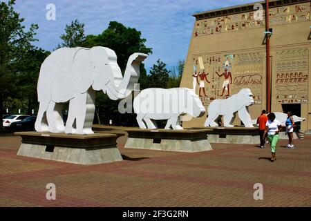 Entrance to Memphis Zoo Stock Photo