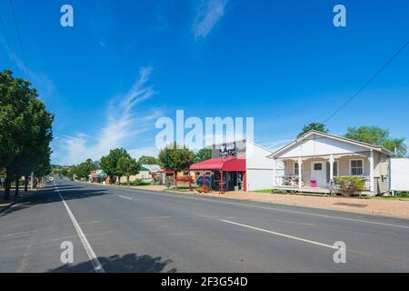 View of the main street of Killarney, a small rural town in Queensland, QLD, Australia Stock Photo