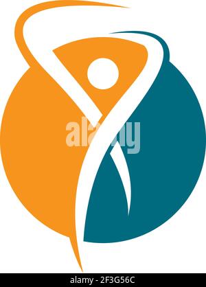 Healthy life logo template vector icon illustration design Stock Vector