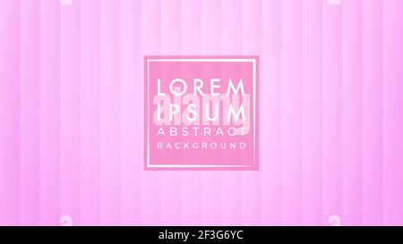 Vertical stripes pattern vector illustration. Sweet pink gradient color. Abstract background design template. Concave texture. Stock Vector