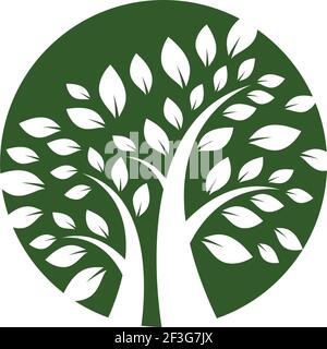 Tree logo template vector icon illustration design Stock Vector