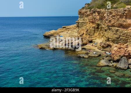 Punta Galera one of the most virgin areas of the island of Ibiza. Where ...