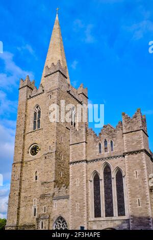 Republic of Ireland; Dublin, St Patrick's cathedral church is a national church of Republic of Ireland Stock Photo