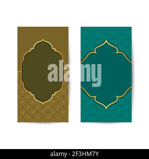 Modern vertical banners, Ramadan Kareem cover, ramadan mubarak flyer background, template design element, Vector illustration. islamic background Stock Vector