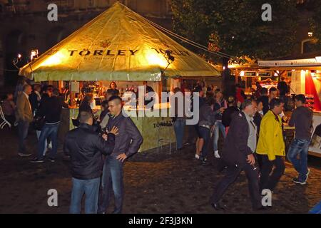 Budapest Wine Festival on the Castle Hill by the Royal Palace. Stock Photo