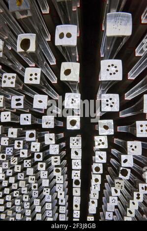 British Pavilion at Shanghai Expo 2010. Designed by Thomas Heatherwick, the building is encased in 60,000 transparent rods, each 7.5 metres long, whic Stock Photo