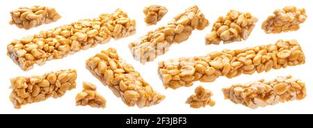 Peanut kozinaki isolated on white background, collection Stock Photo