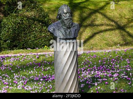 Bust Of Johannes Brahms German Composer Of The Romantic Stock Photo Alamy