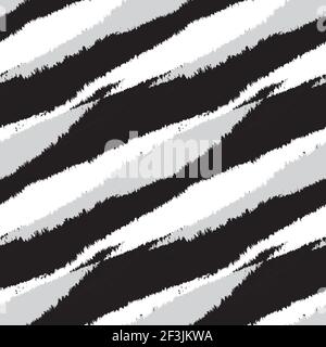 Brush stroke fur pattern design for fashion prints, homeware, graphics, backgrounds Stock Vector