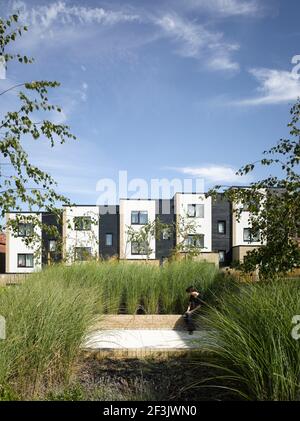 Exterior of housing, Royal Artillery Barracks, Woolwich, London Stock Photo