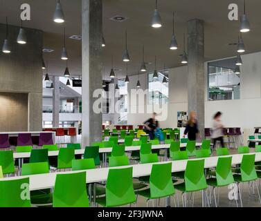 Interior of VIA University College, Aarhus Campus, Denmark Stock Photo